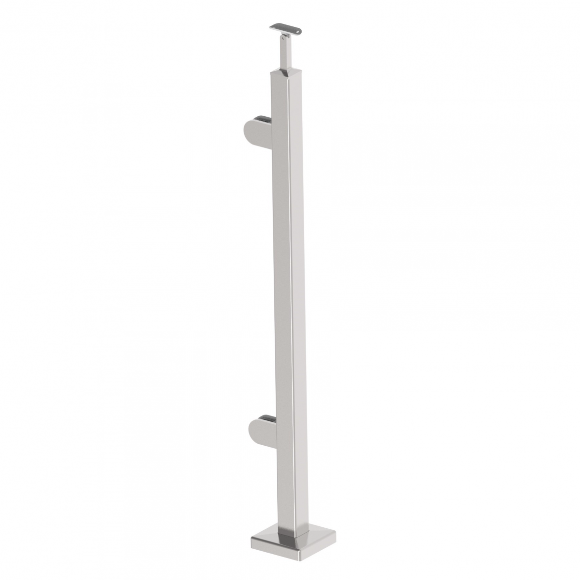 Balkono galinis statramstis stiklui 40×40 H-1060 mm (dešininis) Balkono galinis statramstis stiklui 40×40 H-1060 mm (dešininis)