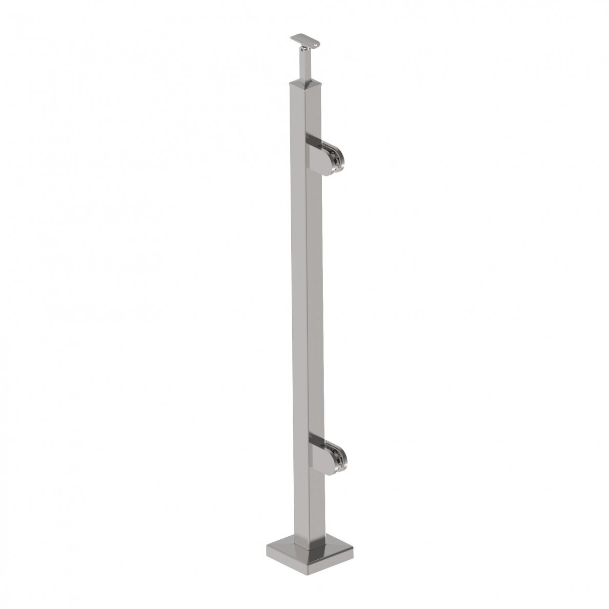 Balkono galinis statramstis stiklui 40×40 H-1060 mm (kairinis) Balkono galinis statramstis stiklui 40×40 H-1060 mm (kairinis)