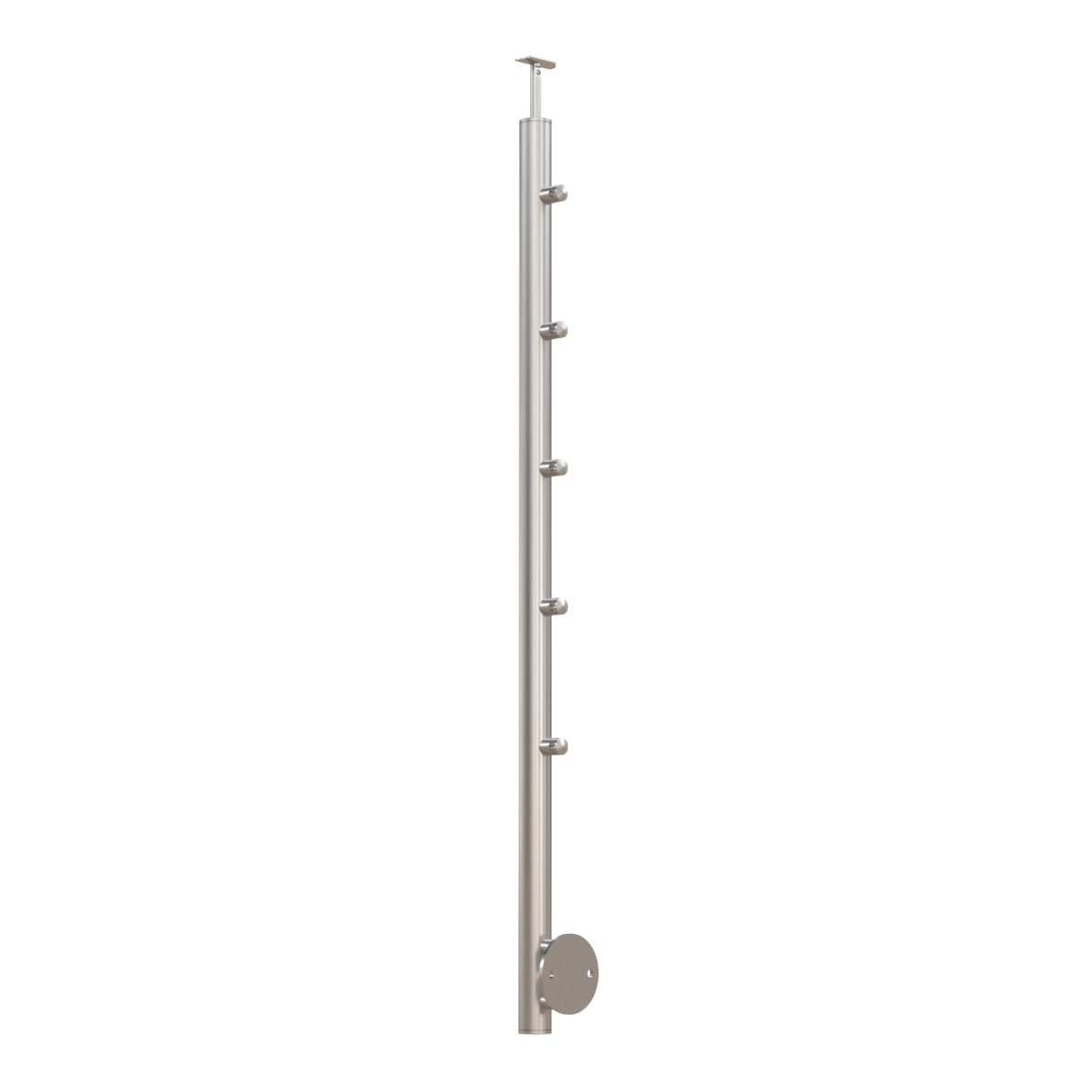 Balkono turėklo statramstis H-1230 mm (AISI-316 markė) Balkono turėklo statramstis H-1230 mm (AISI-316 markė)