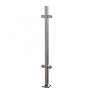 Balkono statramstis stiklui 40×40 H-1100 mm Balkono statramstis stiklui 40×40 H-1100 mm