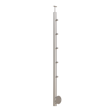 Balkono turėklo statramstis H-1230 mm (AISI-316 markė) Balkono turėklo statramstis H-1230 mm (AISI-316 markė)