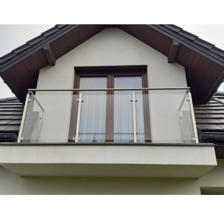 Balkono galinis statramstis stiklui 40×40 H-1060 mm (kairinis) 7 Balkono galinis statramstis stiklui 40×40 H-1060 mm (kairinis) 7