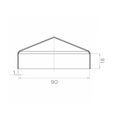 Dangtelis 90 x 90 mm 1 mm 1 Dangtelis 90 x 90 mm 1 mm 1