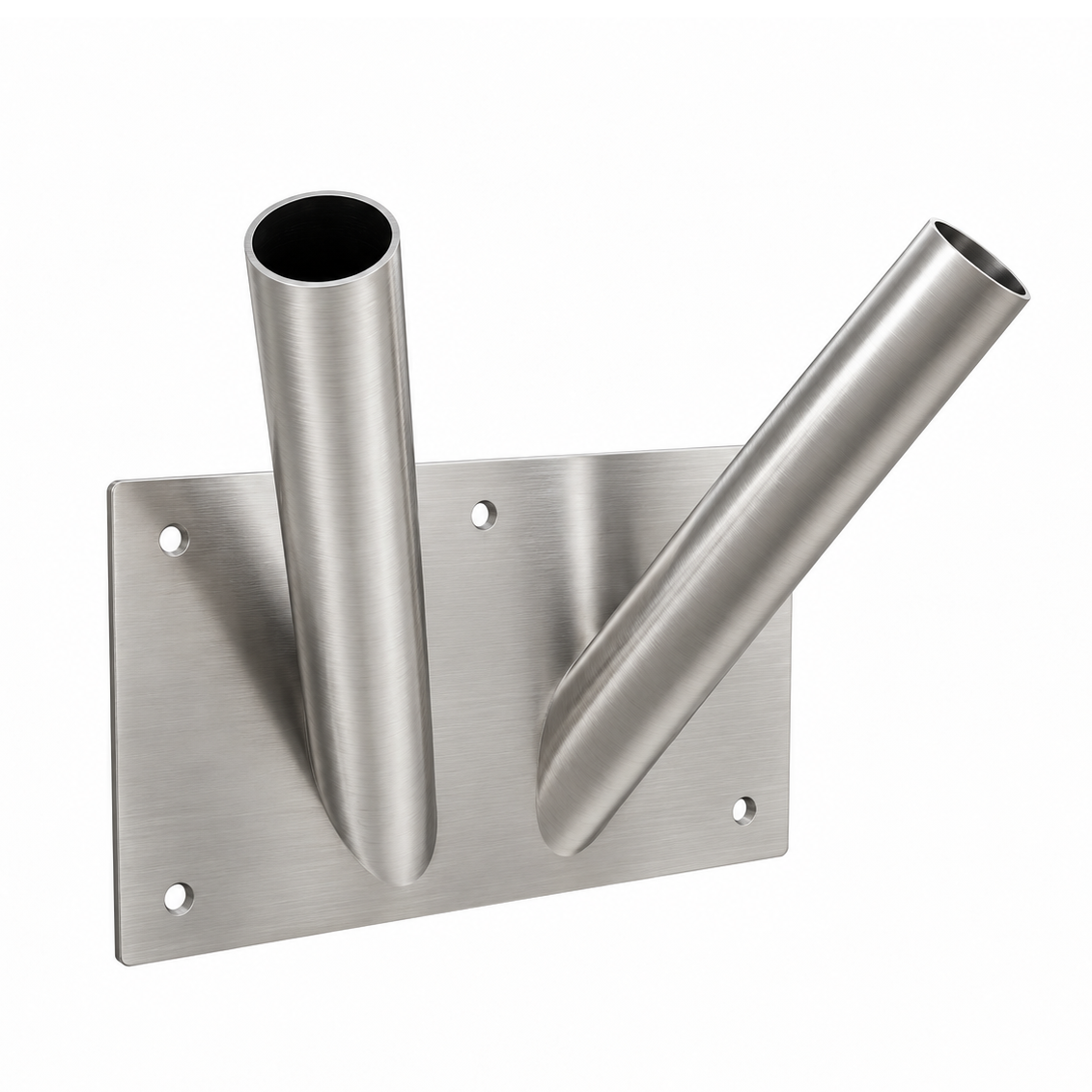 Double flag holder with Mounting Plate