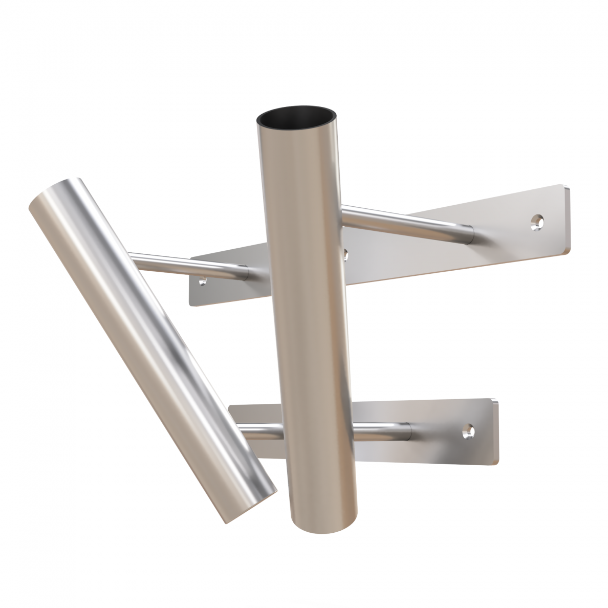 Double Flag Set with Stainless Steel Holder 1