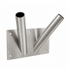 Double flag holder with Mounting Plate