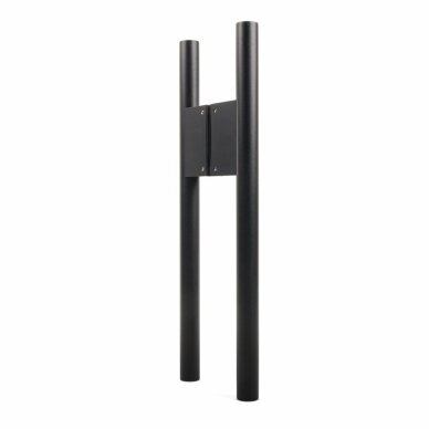 Dvipusė apvali durų rankena – juoda, 90°, 30x500 mm Dvipusė apvali durų rankena – juoda, 90°, 30x500 mm