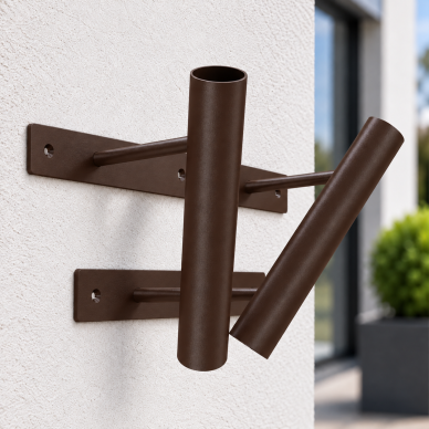 Double Flag Holder (Brown) 3