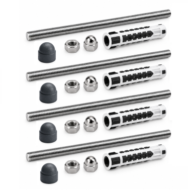 M6 Facade Fixing Set, Grey (4 pcs.)