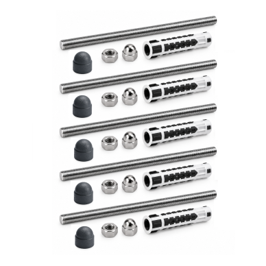 M6 Facade Fixing Set, Grey (5 pcs.)