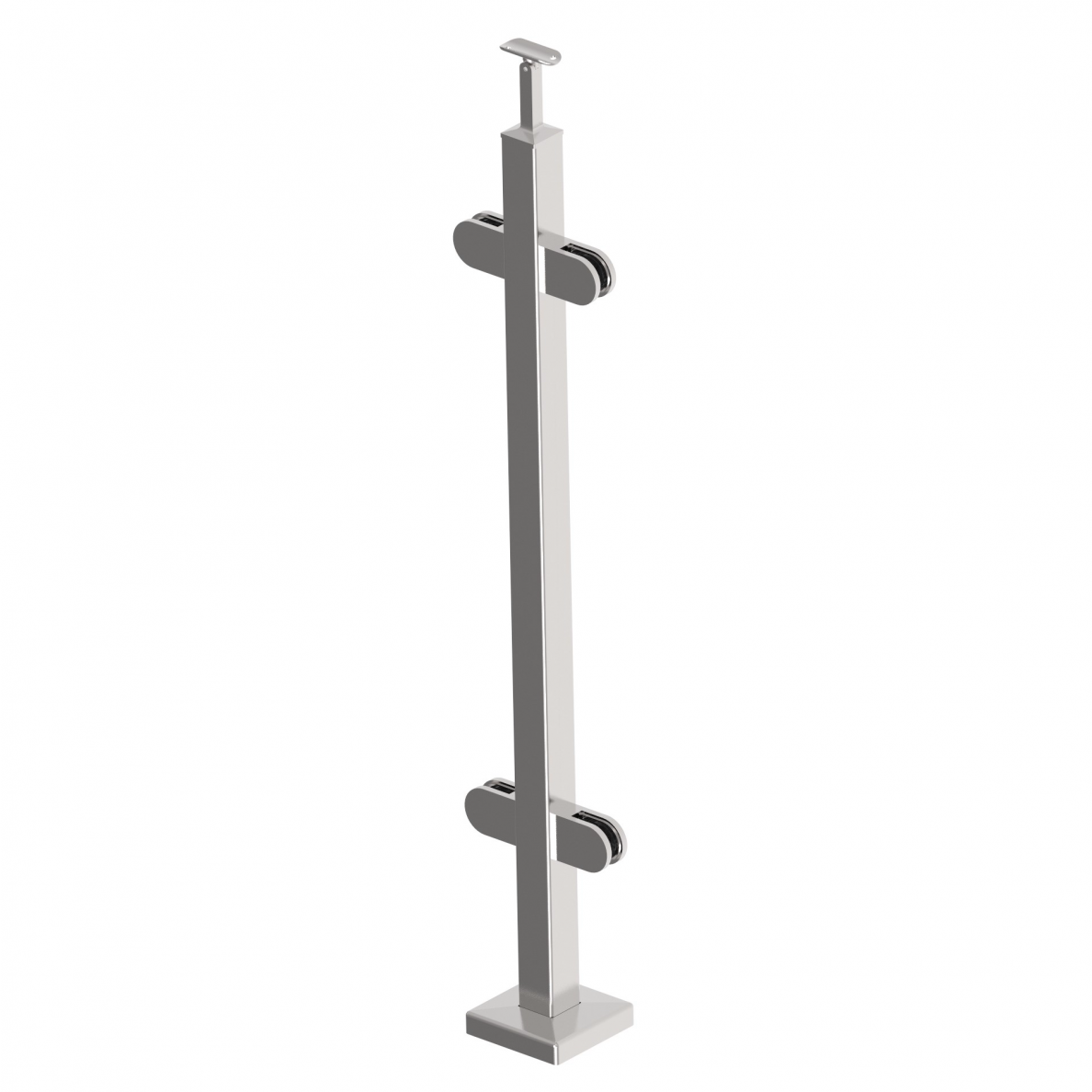 Turėklo statramstis stiklui 40×40 H-960 mm Turėklo statramstis stiklui 40×40 H-960 mm