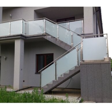 Galinis statramstis stiklui 40×40 H-960 mm (dešininis) 7 Galinis statramstis stiklui 40×40 H-960 mm (dešininis) 7