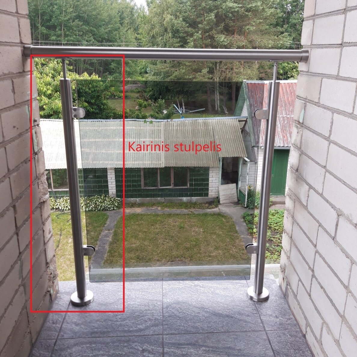 Corner Post H-1130mm (Left side) RAL-9005 8 Corner Post H-1130mm (Left side) RAL-9005 8