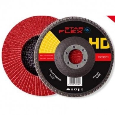Lapelinis šlifavimo diskas su keramika 125x22x80