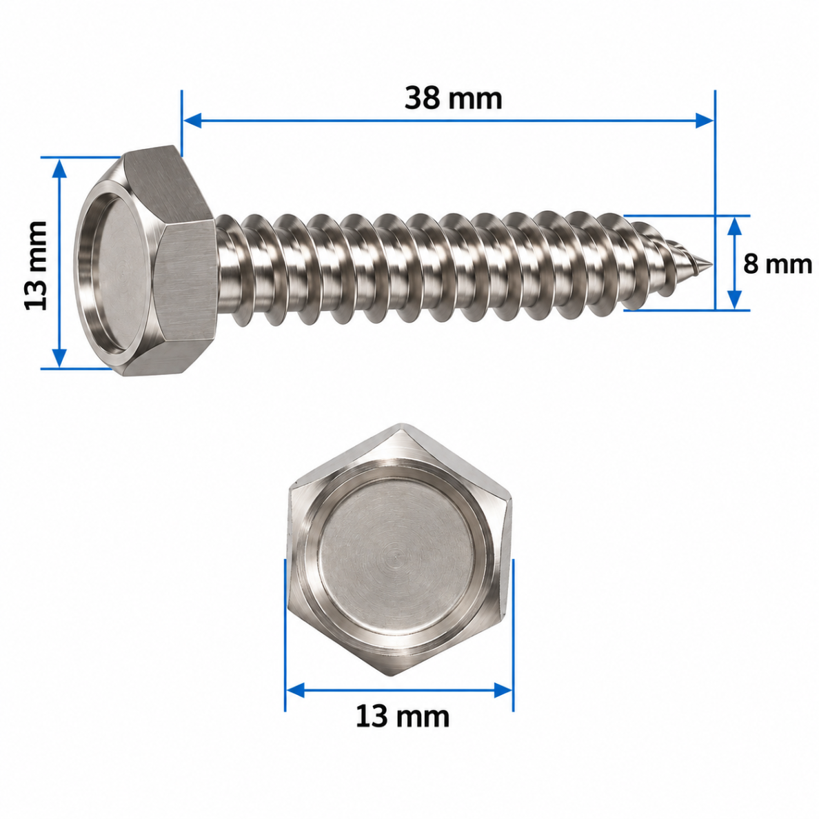 Tvirtinimo į medį komplektas 8×38 mm (2 vnt.) 1