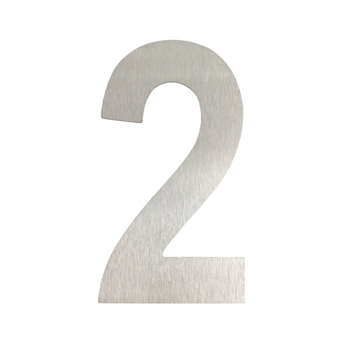 Namo numeris „2“ iš nerūdijančio plieno