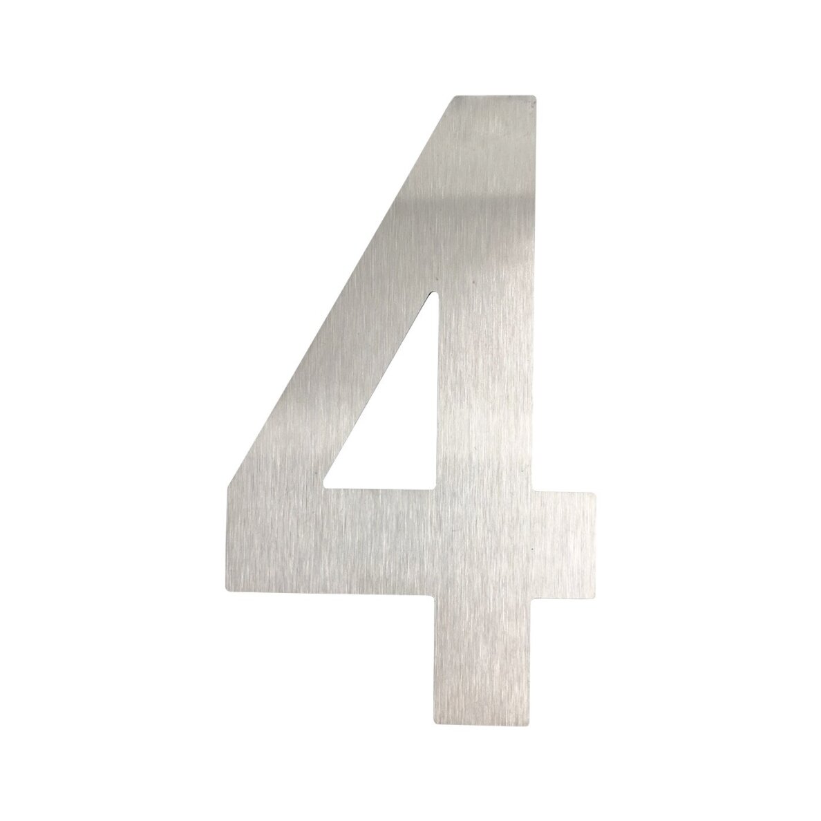 Namo numeris „4“ iš nerūdijančio plieno Namo numeris „4“ iš nerūdijančio plieno