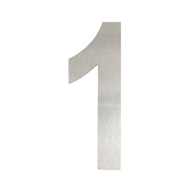 Namo numeris „1“ iš nerūdijančio plieno Namo numeris „1“ iš nerūdijančio plieno