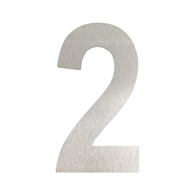 Namo numeris „2“ iš nerūdijančio plieno Namo numeris „2“ iš nerūdijančio plieno