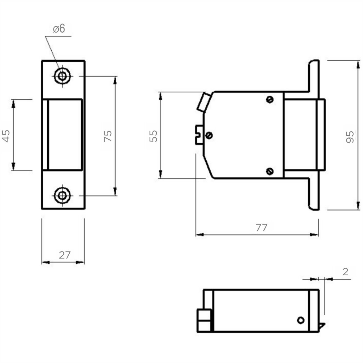Platus elektrinis užraktas (R1) 1 Platus elektrinis užraktas (R1) 1