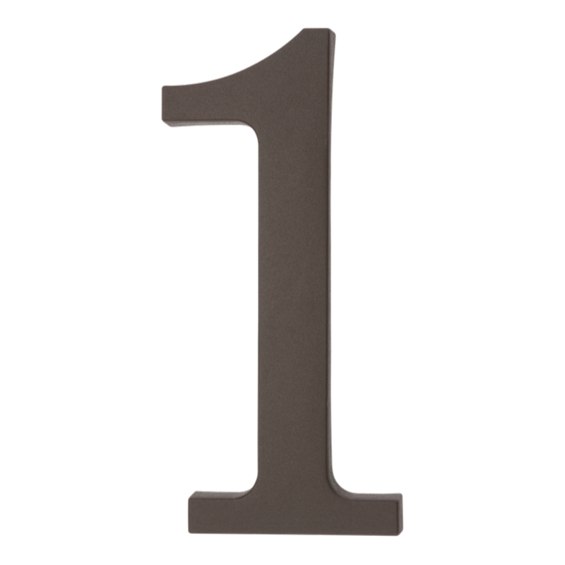 Plastikinis skaičius "1" – rudas, 180 mm