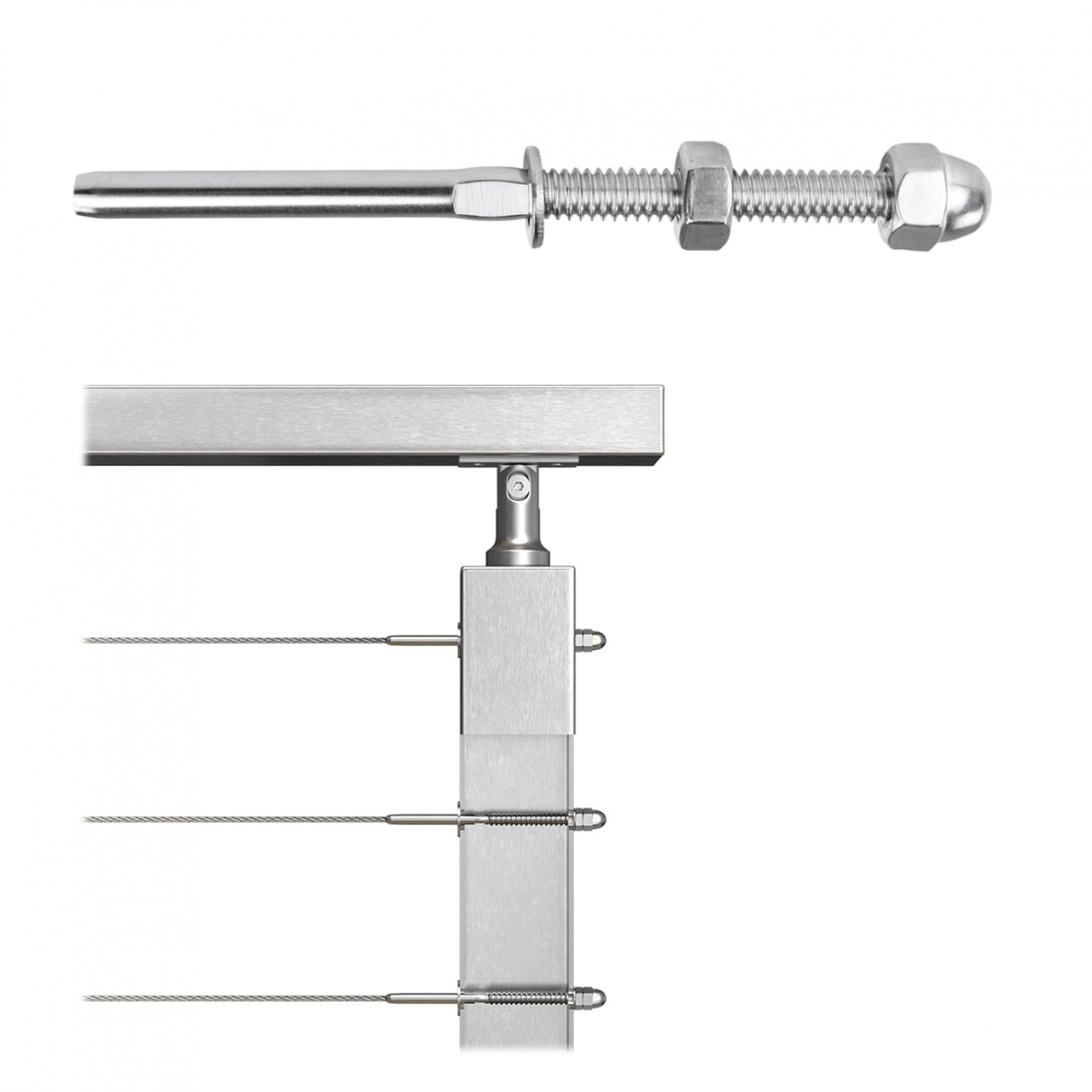 Presuojamas troso įtempėjas 4mm (dešininis) 4 Presuojamas troso įtempėjas 4mm (dešininis) 4
