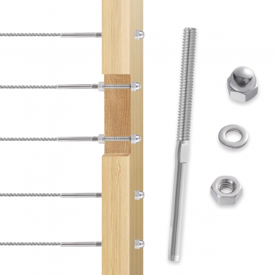 Presuojamas troso įtempėjas 4mm (dešininis) 6 Presuojamas troso įtempėjas 4mm (dešininis) 6