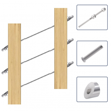 Presuojamas troso įtempėjas 4mm (Kairinis) 7 Presuojamas troso įtempėjas 4mm (Kairinis) 7