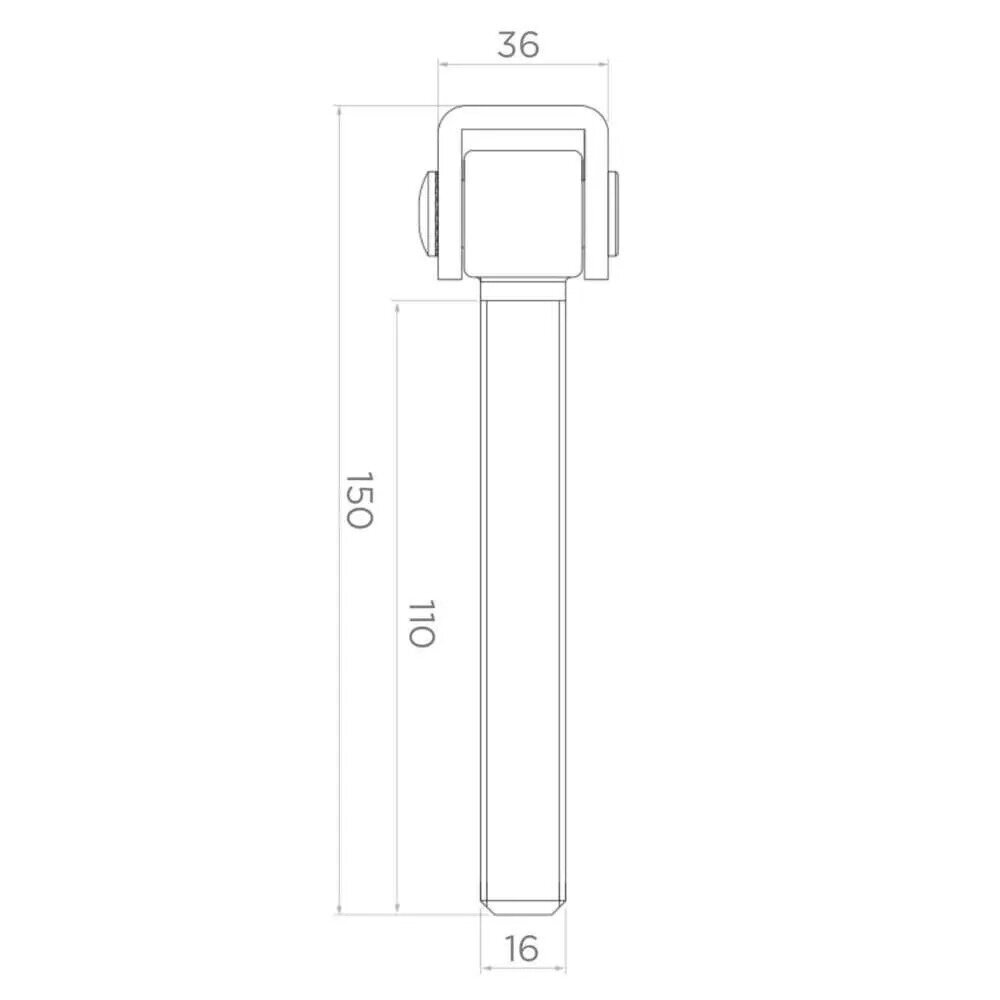 Adjustable Steel M16 Gate Hinge 1 Adjustable Steel M16 Gate Hinge 1