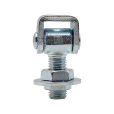 Adjustable M20 Gate Hinge with Zinc-Plated Eye Base