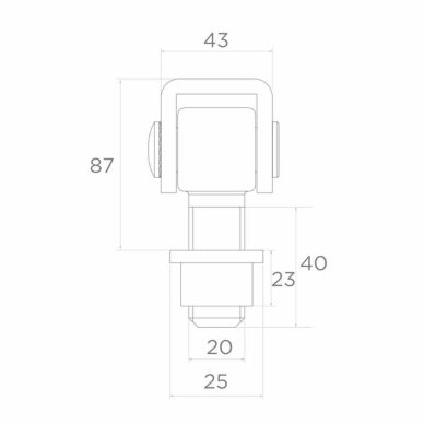 Adjustable M20 Gate Hinge 1 Adjustable M20 Gate Hinge 1