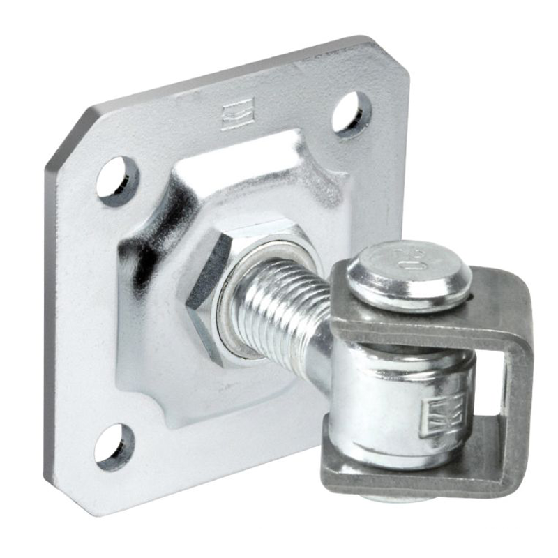 Adjustable M20 Gate Hinge with 100×100×4 mm Plate Adjustable M20 Gate Hinge with 100×100×4 mm Plate