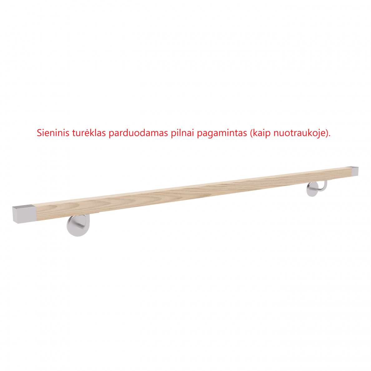 Sieninis turėklas 40x40/L2000mm 1 Sieninis turėklas 40x40/L2000mm 1