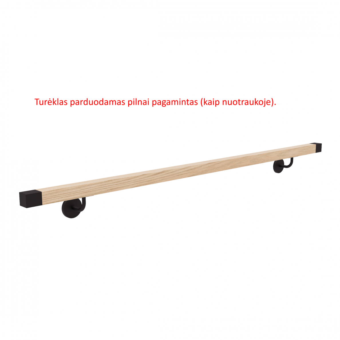 Sieninis turėklas 40x40/L2000mm 1 Sieninis turėklas 40x40/L2000mm 1