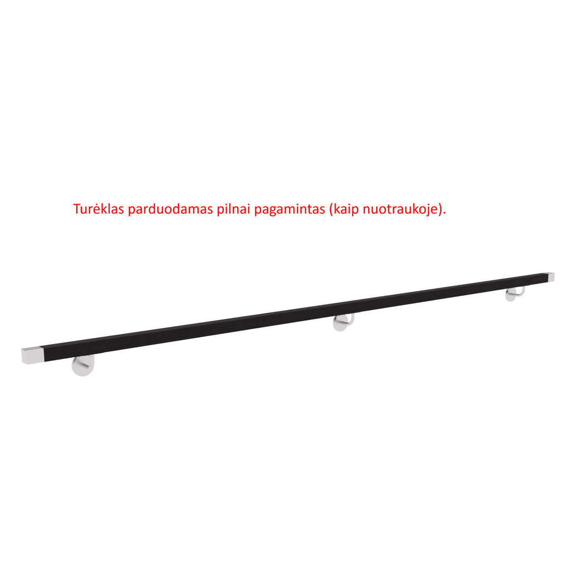 Sieninis turėklas 40x40/L3000mm 1 Sieninis turėklas 40x40/L3000mm 1
