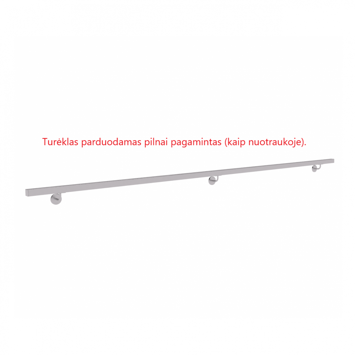Sieninis turėklas 40x40/L3000mm 1 Sieninis turėklas 40x40/L3000mm 1