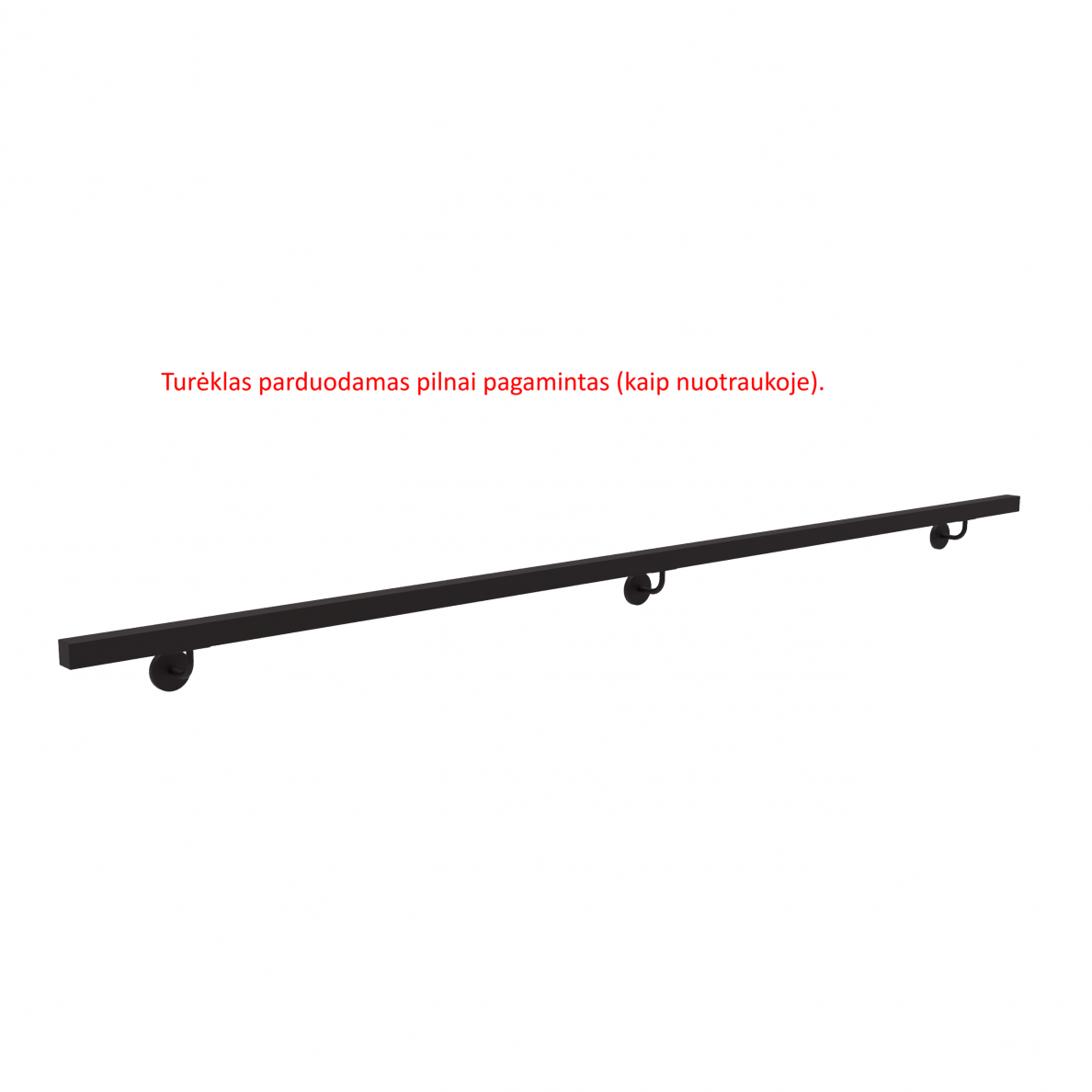 Sieninis turėklas 40x40/L3000mm 1 Sieninis turėklas 40x40/L3000mm 1