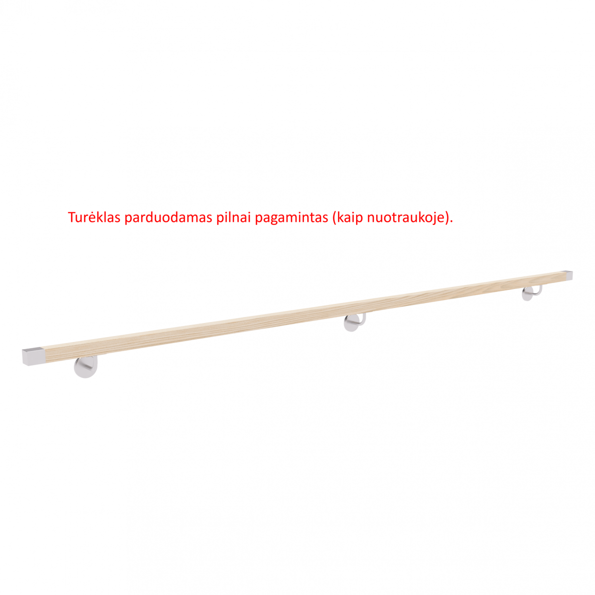 Sieninis turėklas 40x40/L3000mm 1 Sieninis turėklas 40x40/L3000mm 1