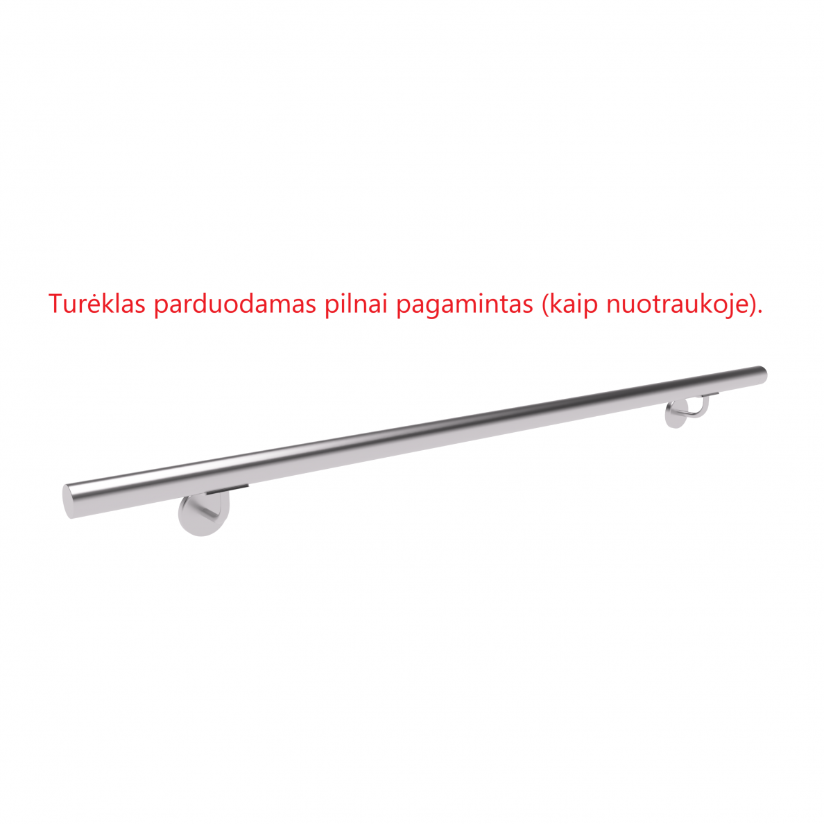 Sieninis turėklas D42/L2000mm 1 Sieninis turėklas D42/L2000mm 1