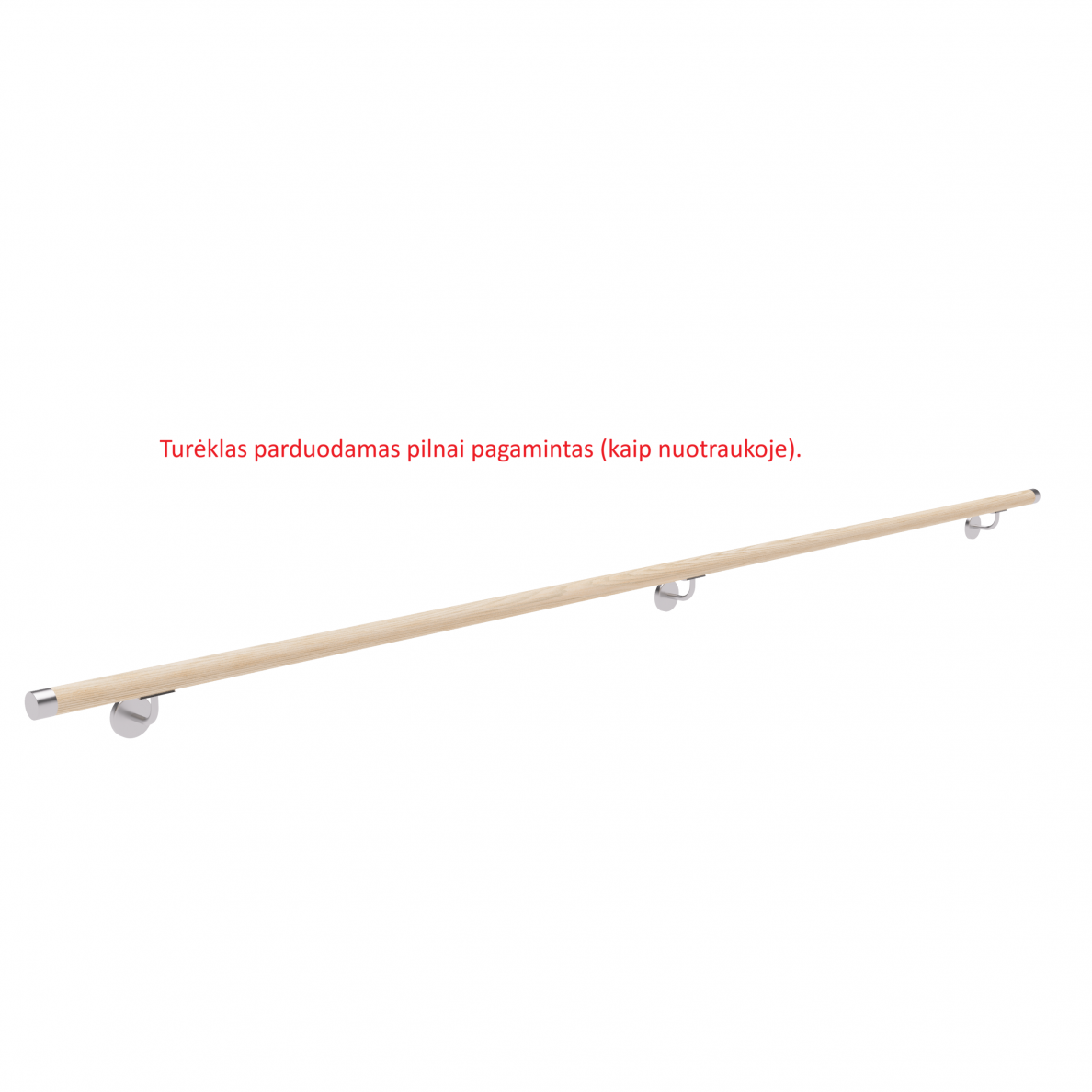 Sieninis turėklas D42/L3000mm 1 Sieninis turėklas D42/L3000mm 1