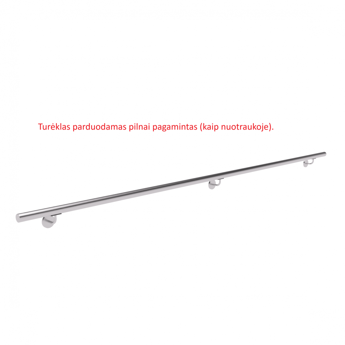 Sieninis turėklas D42/L3000mm 1 Sieninis turėklas D42/L3000mm 1