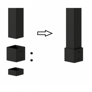 Laikiklis 20x20 vertikaliam profiliui 2 Laikiklis 20x20 vertikaliam profiliui 2