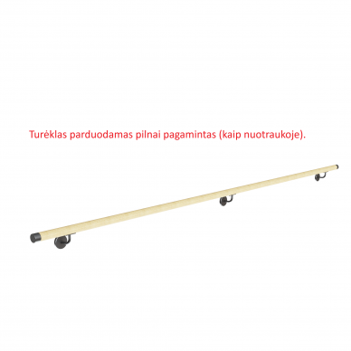 Sieninis turėklas D42/L3000mm 1 Sieninis turėklas D42/L3000mm 1
