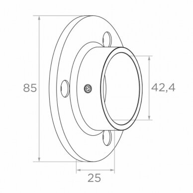 Flange D42.4 1 Flange D42.4 1