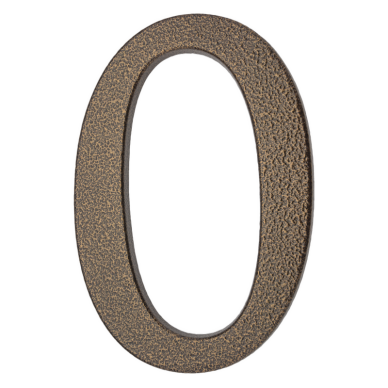 Skaitmuo „0“ – aliuminis, auksinės rudos spalvos, 190 mm Skaitmuo „0“ – aliuminis, auksinės rudos spalvos, 190 mm