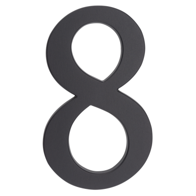 Skaitmuo „8“ – aliuminis, grafito spalvos, 190 mm Skaitmuo „8“ – aliuminis, grafito spalvos, 190 mm