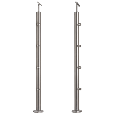 Turėklo statramstis H-960 mm (AISI-316 markė) Turėklo statramstis H-960 mm (AISI-316 markė)
