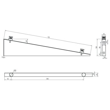 Glass Canopy Brackets (RAL-7016) 1 Glass Canopy Brackets (RAL-7016) 1