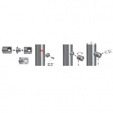 Rod holder D42.4 2 Rod holder D42.4 2