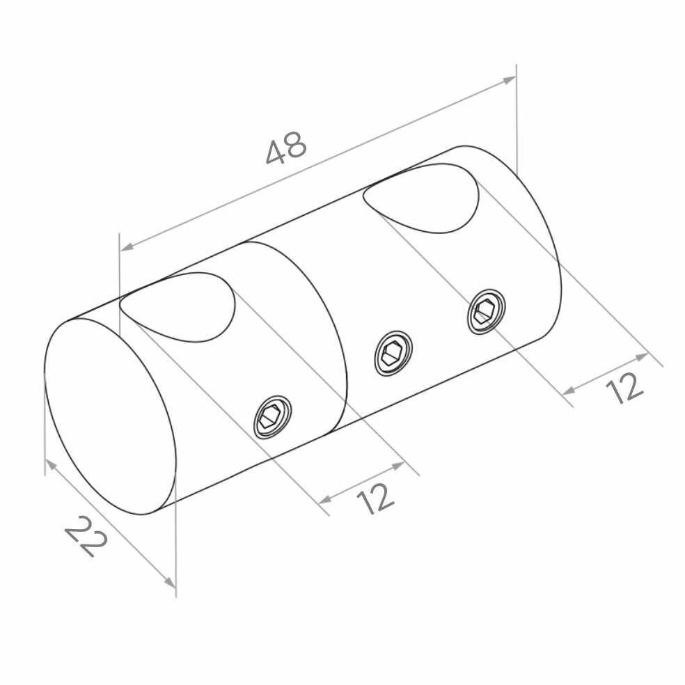 Double Rod Holder D42.4 1 Double Rod Holder D42.4 1